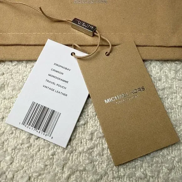 MICHAEL KORS-Monogram-Crimson-Travel Purse-Brand New w/Tag-Authentic-Rare - Picture 2 of 12